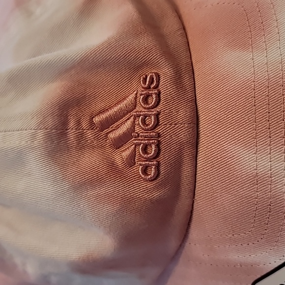 adidas Women's Relaxed Fit Color Wash Adjustable Cap, Wonder Mauve Pink/White - Picture 5 of 5
